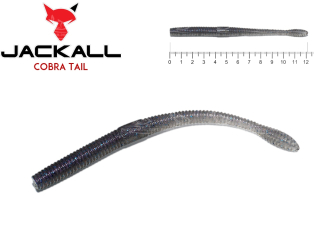 Силикон Jackall Cobra Tail 4.8" Smoke Wakasagi